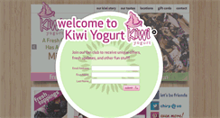 Desktop Screenshot of kiwifrozenyogurt.com
